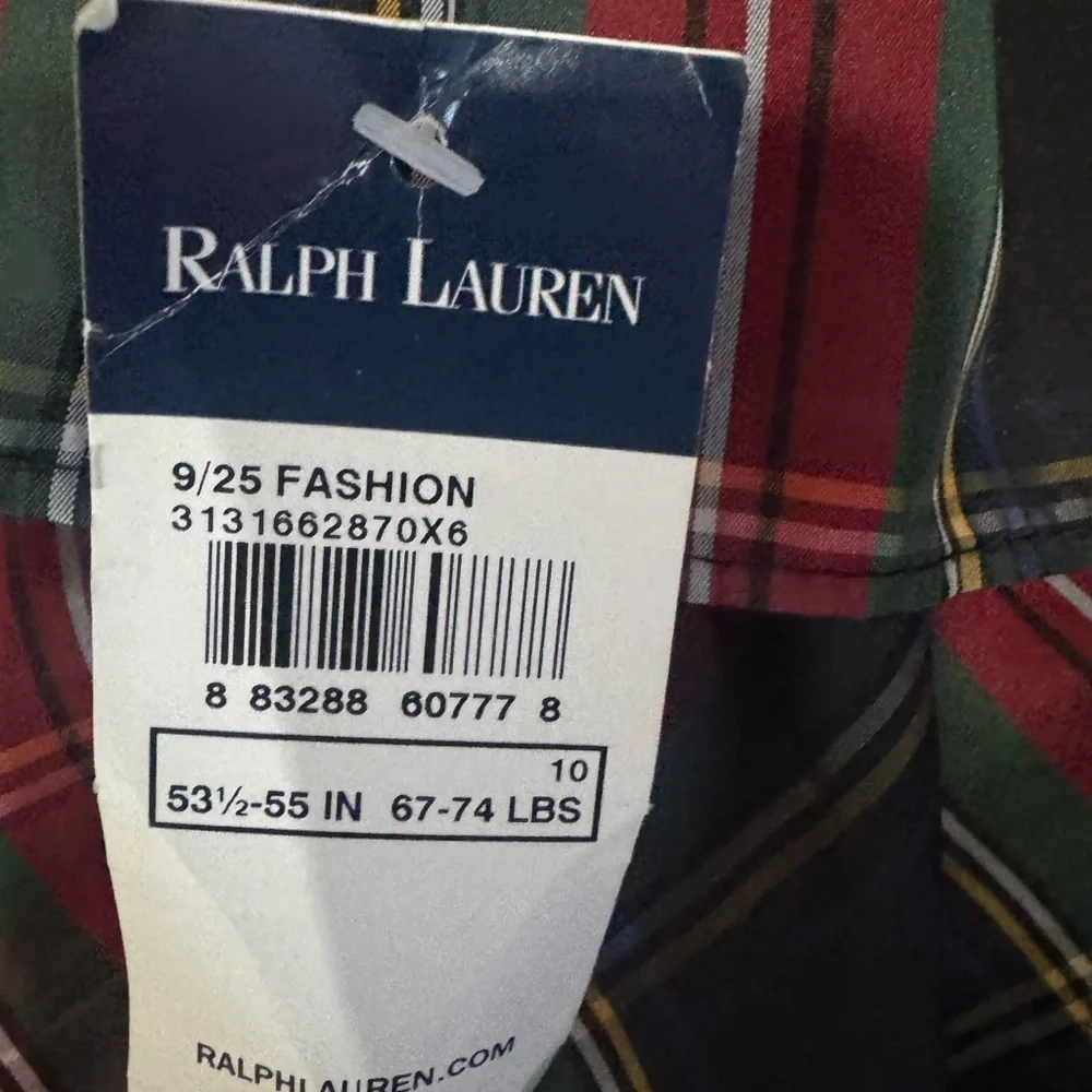 Ralph Lauren Plaid Ruffle Skirt - Red and Green